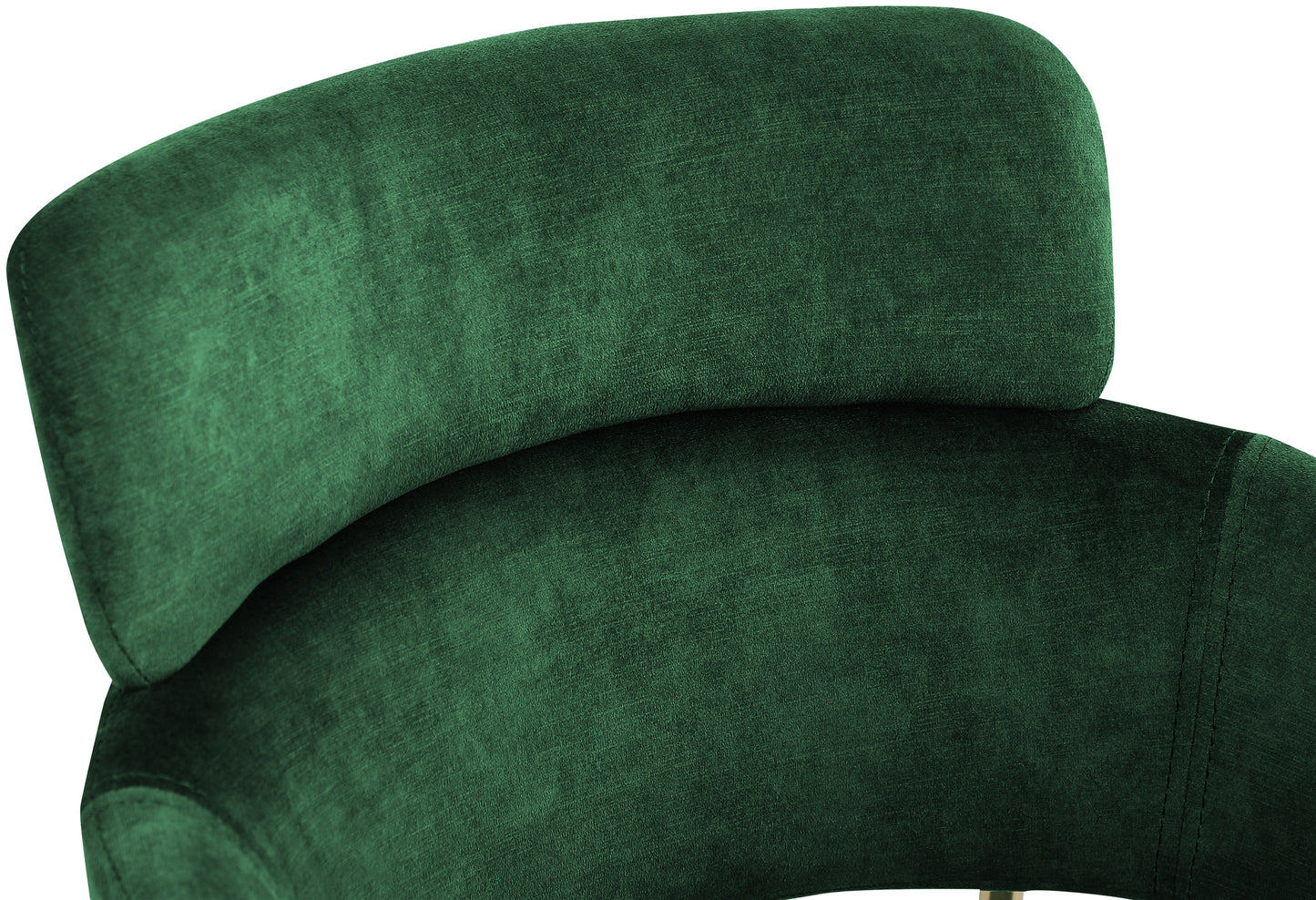 limitless green velvet dining chair c