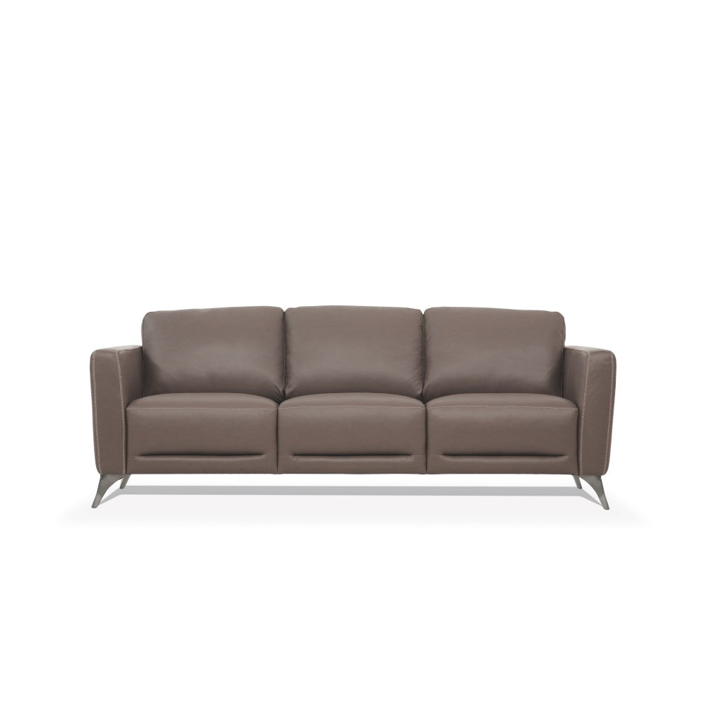 damazy sofa, taupe leather