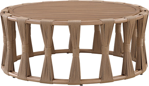 Piper Natural Aluminum Outdoor Patio Coffee Table, 1 Piece