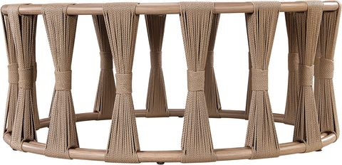 Piper Natural Aluminum Outdoor Patio Coffee Table, 1 Piece