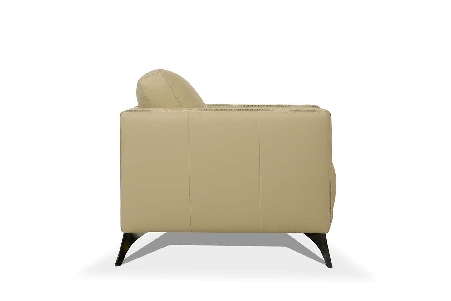 damazy chair, cream leather