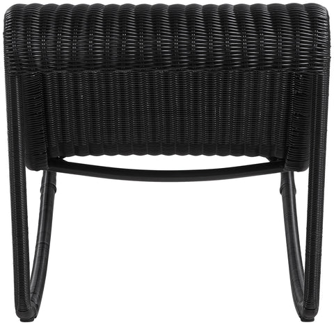 Selene Black Wicker Outdoor Patio Rocking Chair, 1 Piece
