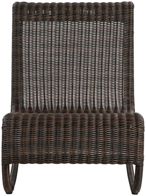 Selene Brown Wicker Outdoor Patio Rocking Chair, 1 Piece