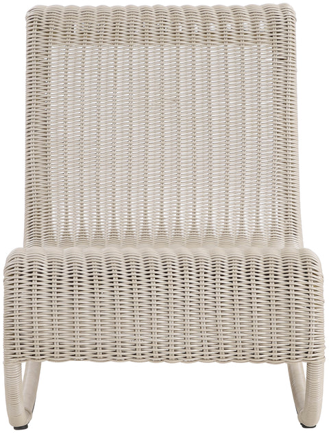 Selene Cream Wicker Outdoor Patio Rocking Chair, 1 Piece