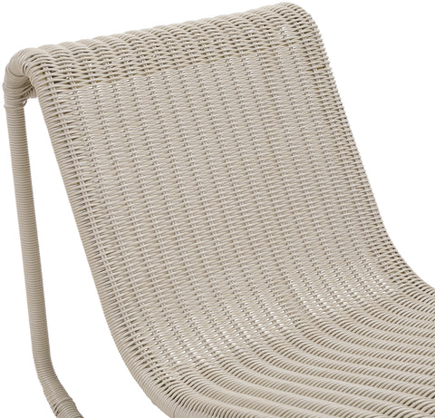 Selene Cream Wicker Outdoor Patio Rocking Chair, 1 Piece