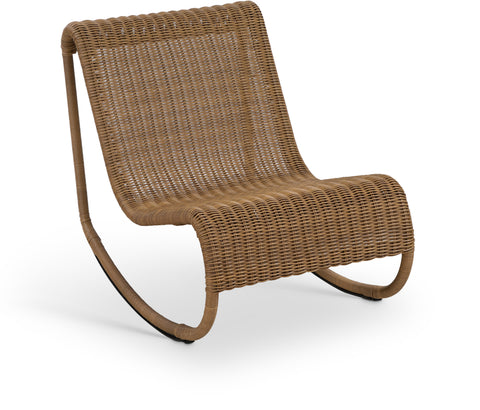 Selene Natural Wicker Outdoor Patio Rocking Chair, 1 Piece