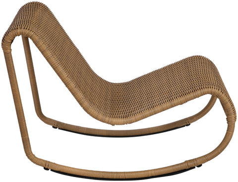 Selene Natural Wicker Outdoor Patio Rocking Chair, 1 Piece