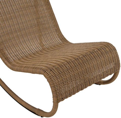 Selene Natural Wicker Outdoor Patio Rocking Chair, 1 Piece