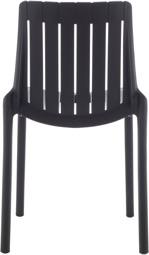 Noelle Black Polypropylene Outdoor Patio Dining Chair, 4-Piece