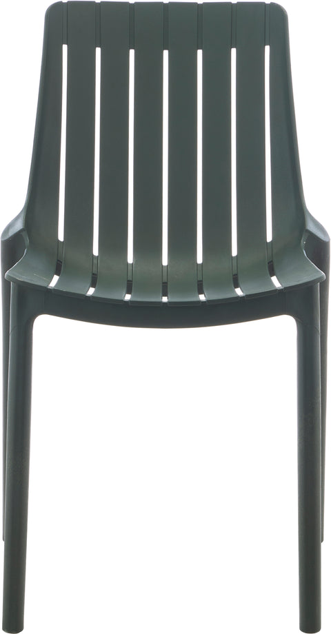 Noelle Green Polypropylene Outdoor Patio Dining Chair, 4-Piece