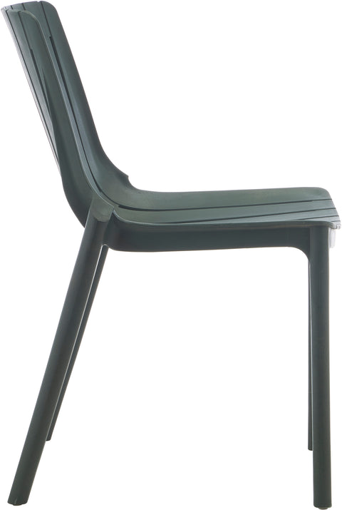 Noelle Green Polypropylene Outdoor Patio Dining Chair, 4-Piece