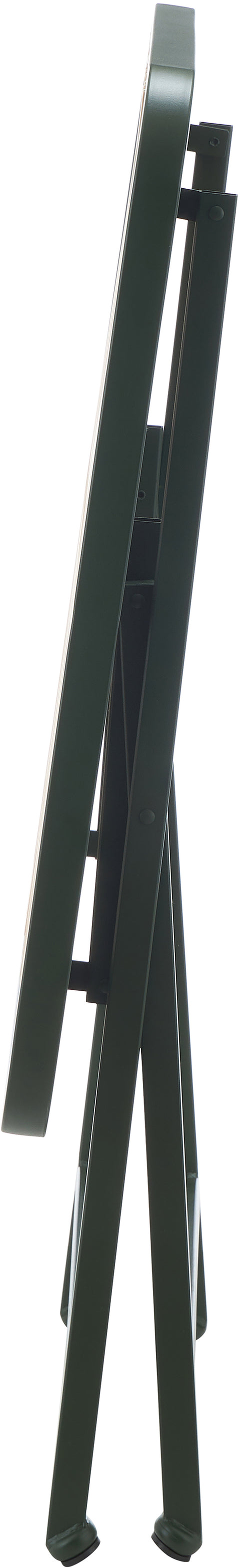Noelle 27.75" Green / Natural Iron Outdoor Dining Table, 1 Piece