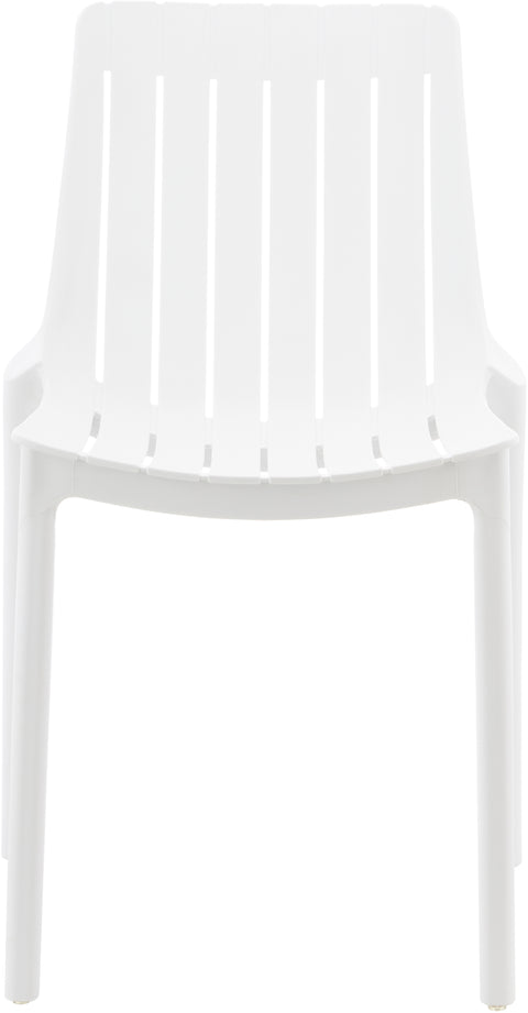 Noelle White Polypropylene Outdoor Patio Dining Chair, 4-Piece