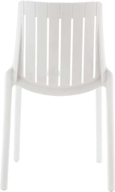 Noelle White Polypropylene Outdoor Patio Dining Chair, 4-Piece