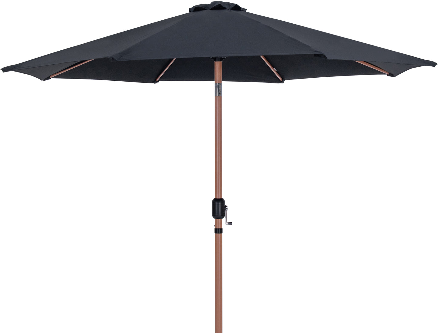 farrah black fabric / matte white aluminum patio umbrella with base sets