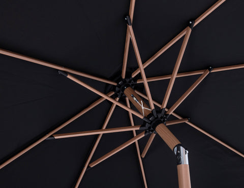 Farrah Black Fabric Patio Umbrellas