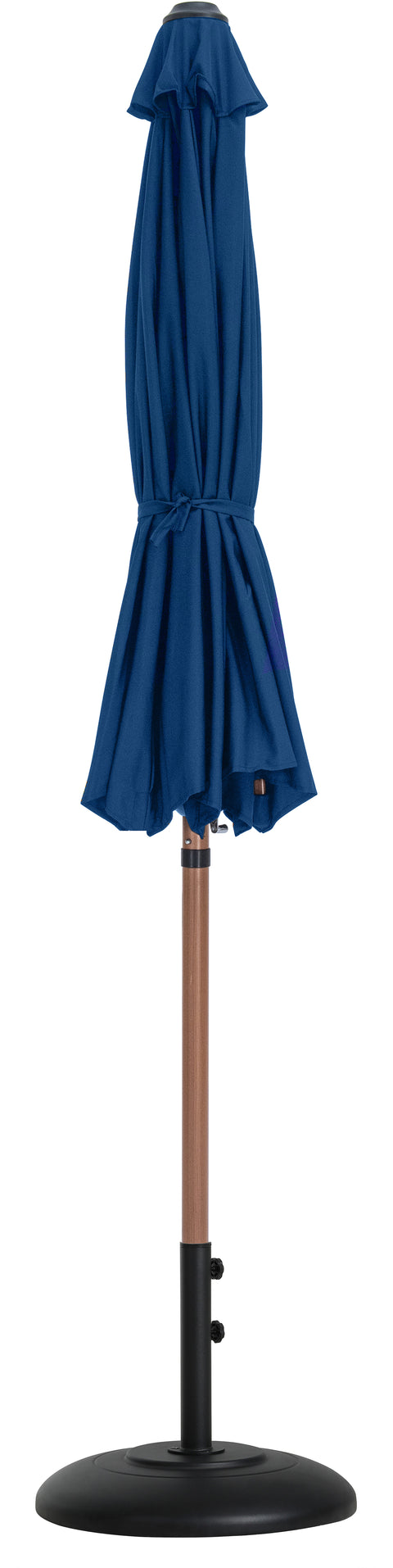 Arden Navy Water Resistant Fabric And Aluminum Patio Umbrella with Base Set (Style 4)
