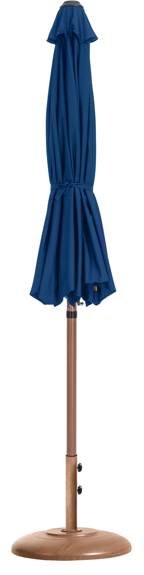Arden Navy Water Resistant Fabric And Aluminum Patio Umbrella with Base Set (Style 5)