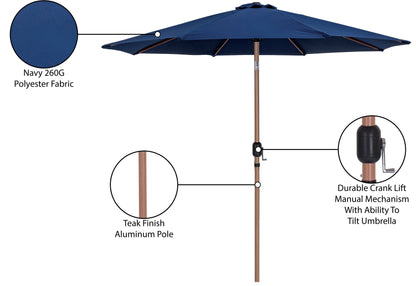 Farrah Navy Fabric Patio Umbrellas