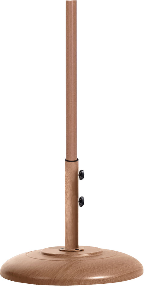 Arden White Water Resistant Fabric And Aluminum Patio Umbrella with Base Set (Style 5)