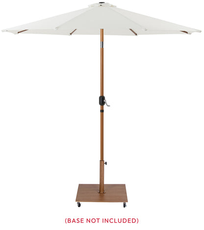 Farrah White Fabric Patio Umbrellas