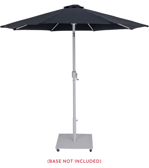 Arden Black Water Resistant Fabric And Aluminum Patio Umbrella, 1 Piece (Style 2)