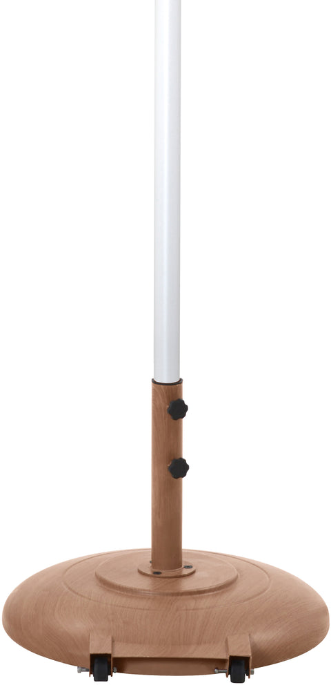 Arden White Water Resistant Fabric And Aluminum Patio Umbrella with Base Set (Style 11)