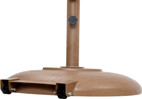 Arden White Water Resistant Fabric And Aluminum Patio Umbrella with Base Set (Style 11)