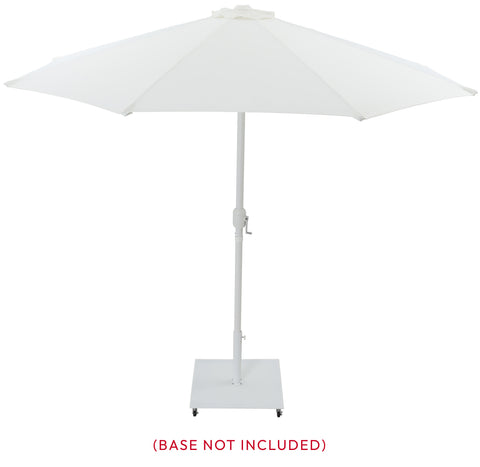 Arden White Water Resistant Fabric And Aluminum Patio Umbrella, 1 Piece (Style 2)