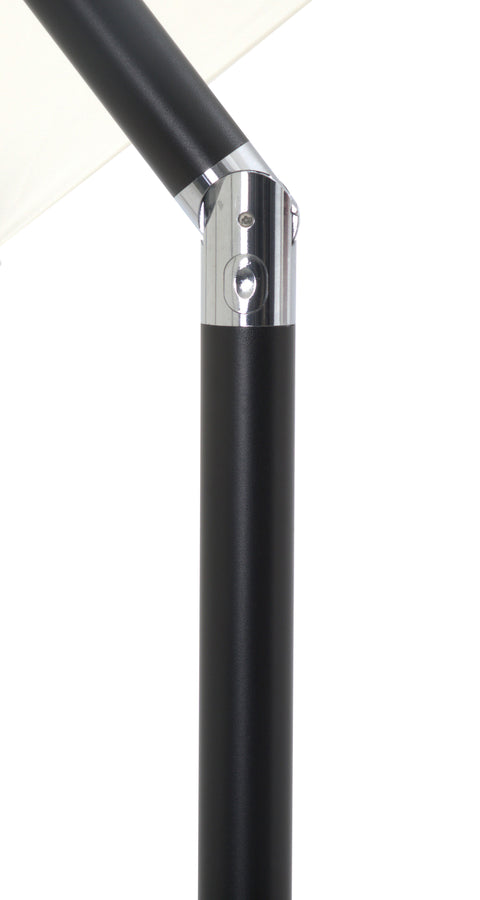 Arden Beige Water Resistant Fabric And Aluminum Patio Umbrella with Base Set (Style 17)