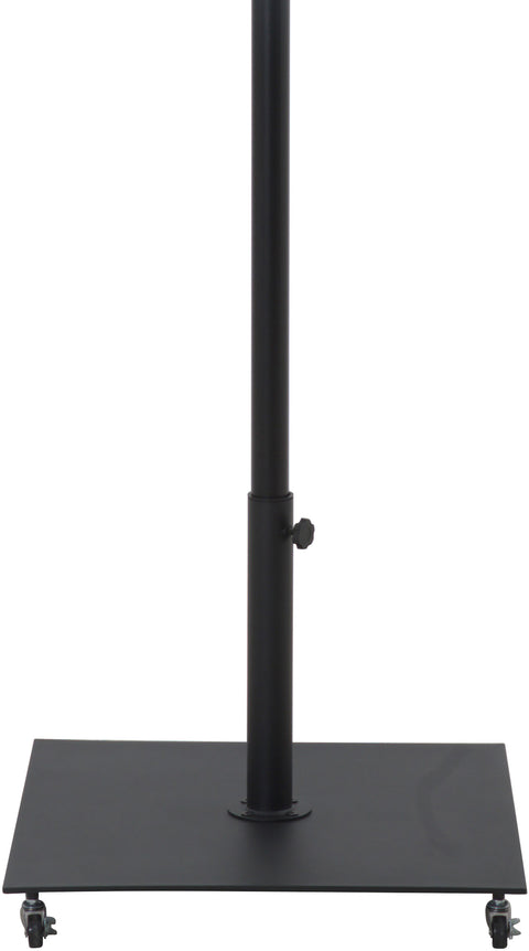 Arden Black Water Resistant Fabric And Aluminum Patio Umbrella with Base Set (Style 13)