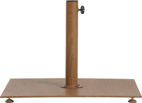 Arden Black Water Resistant Fabric And Aluminum Patio Umbrella with Base Set (Style 14)