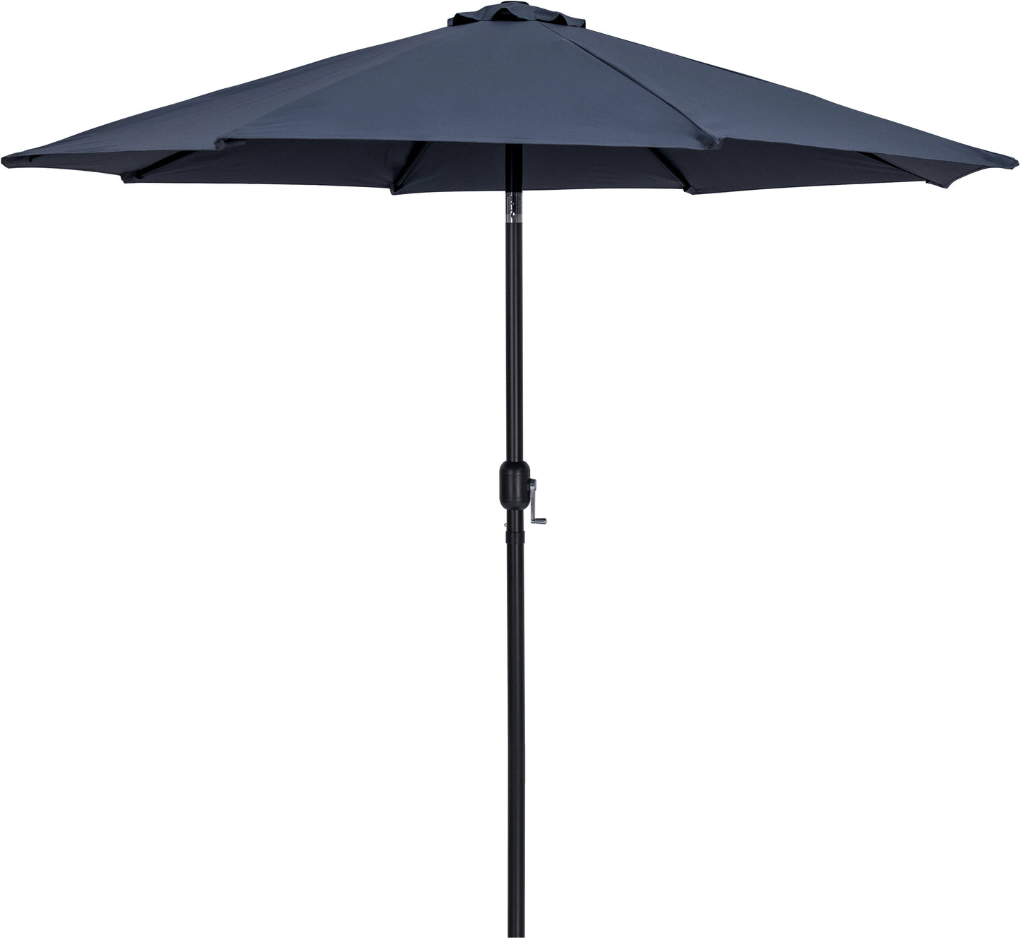 farrah grey fabric / matte white aluminum patio umbrella with base sets