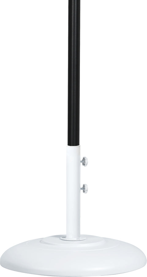 Arden Grey Water Resistant Fabric And Aluminum Patio Umbrella with Base Set (Style 12)