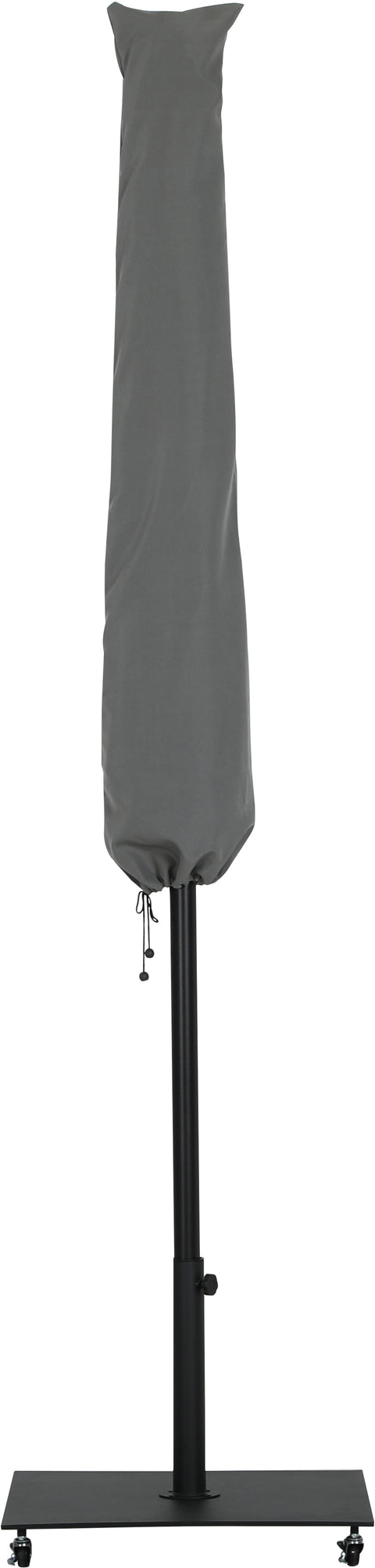Arden White Water Resistant Fabric And Aluminum Patio Umbrella with Base Set (Style 13)