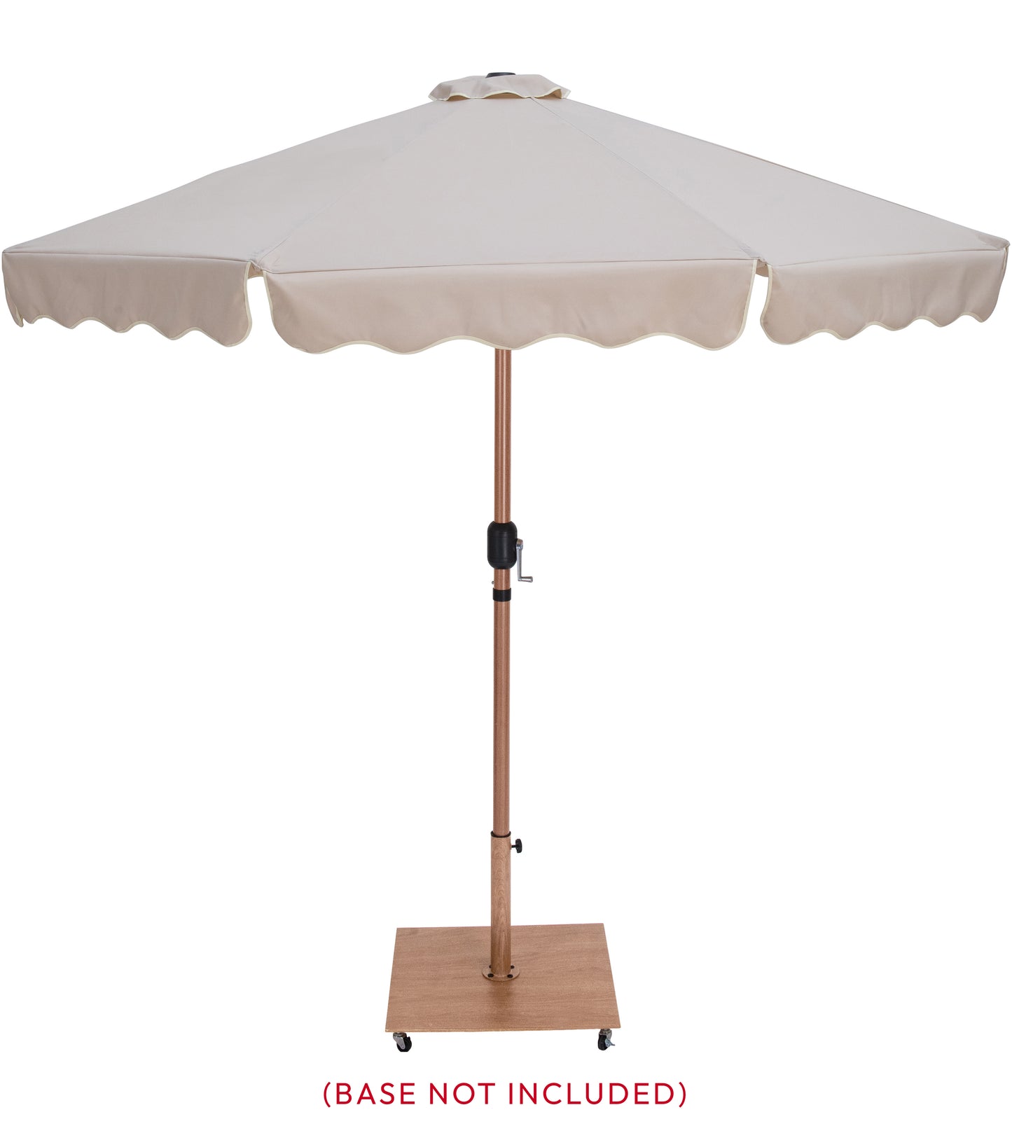 simba beige with cream piping fabric patio umbrellas