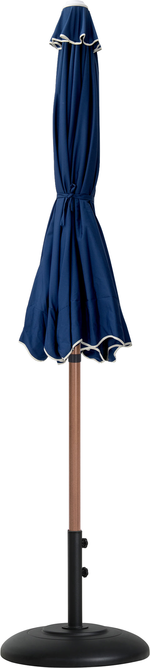 Nova Navy Water Resistant Fabric And Aluminum Patio Umbrella with Base Set (Style 4)