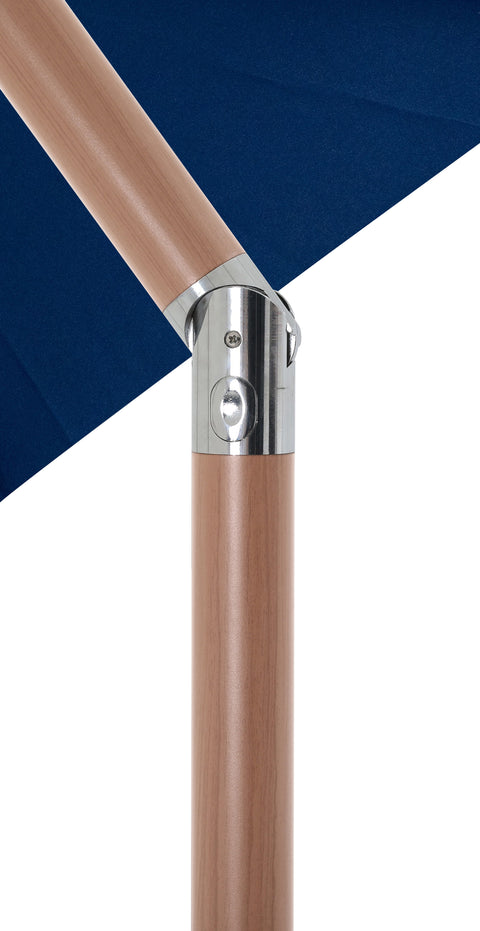 Nova Navy Water Resistant Fabric And Aluminum Patio Umbrella with Base Set (Style 4)