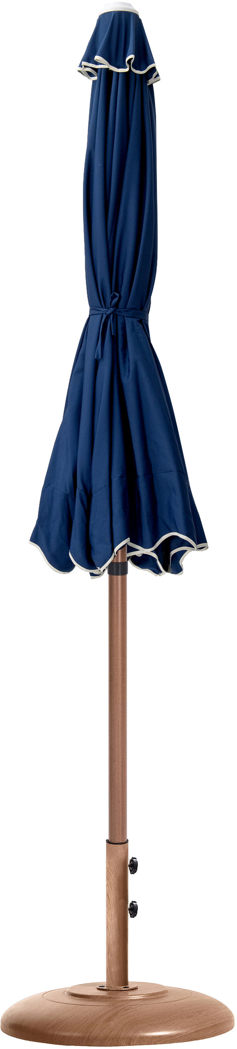 Nova Navy Water Resistant Fabric And Aluminum Patio Umbrella with Base Set (Style 5)
