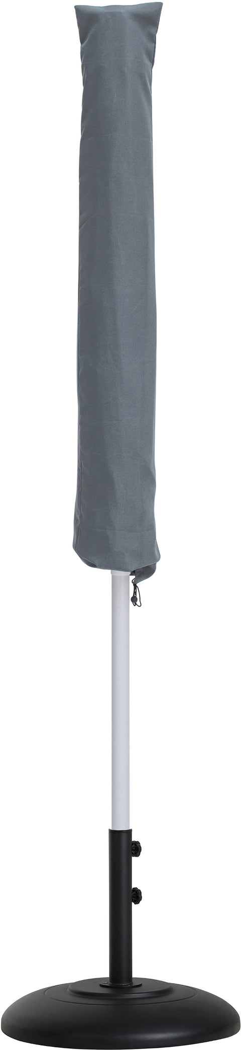 Nova Beige Water Resistant Fabric And Aluminum Patio Umbrella with Base Set (Style 10)