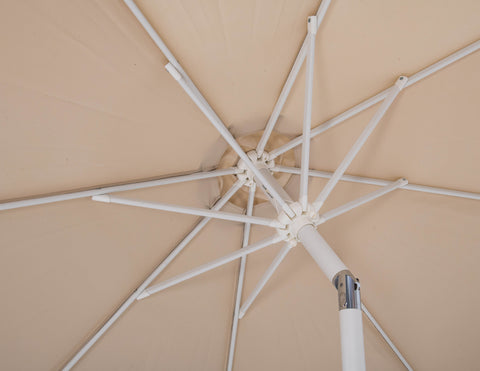 Nova Beige Water Resistant Fabric And Aluminum Patio Umbrella, 1 Piece (Style 2)
