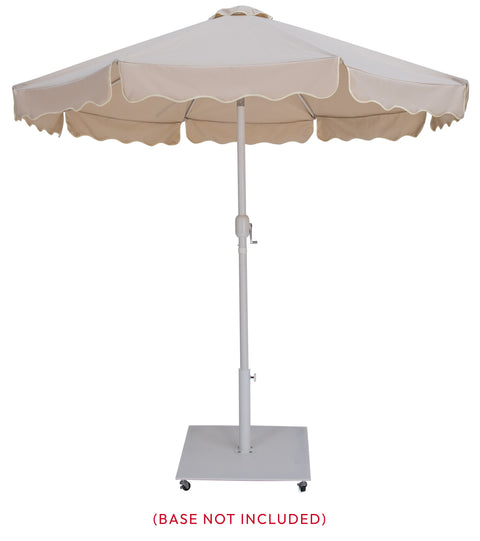 Nova Beige Water Resistant Fabric And Aluminum Patio Umbrella, 1 Piece (Style 2)