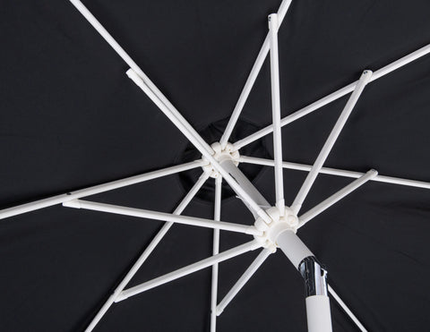 Nova Black Water Resistant Fabric And Aluminum Patio Umbrella with Base Set (Style 7)