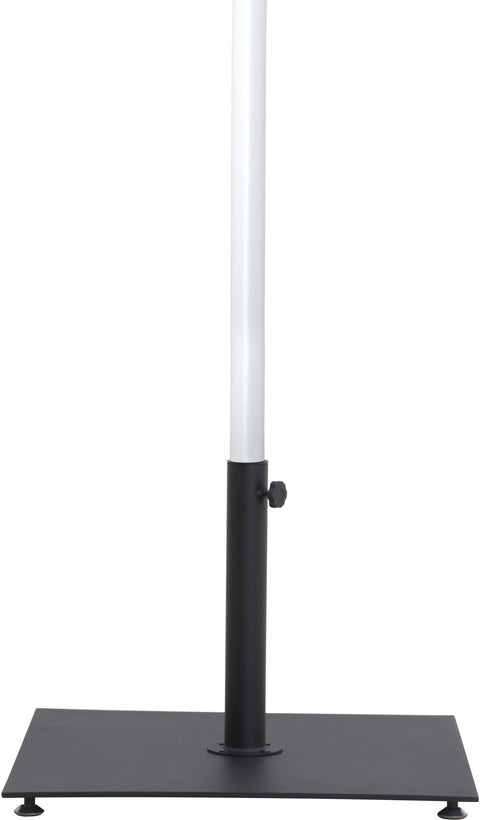 Nova Black Water Resistant Fabric And Aluminum Patio Umbrella with Base Set (Style 7)