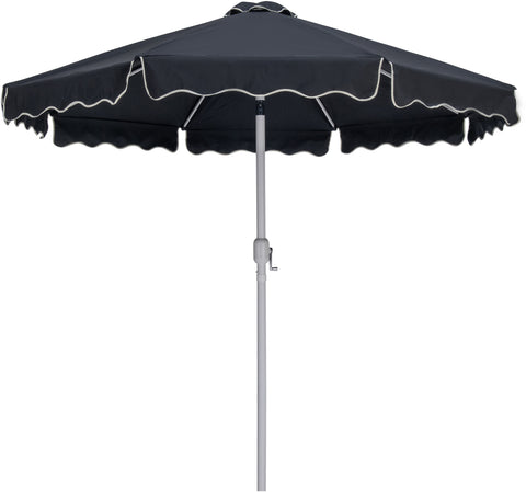 Nova Black Water Resistant Fabric And Aluminum Patio Umbrella with Base Set (Style 8)