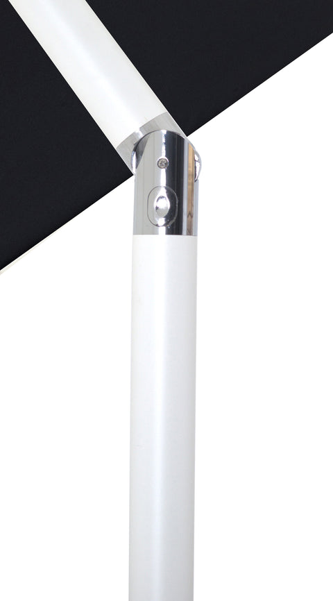 Nova Black Water Resistant Fabric And Aluminum Patio Umbrella with Base Set (Style 9)