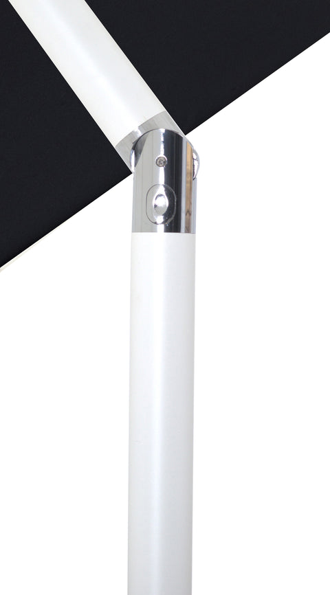 Nova Black Water Resistant Fabric And Aluminum Patio Umbrella with Base Set (Style 10)