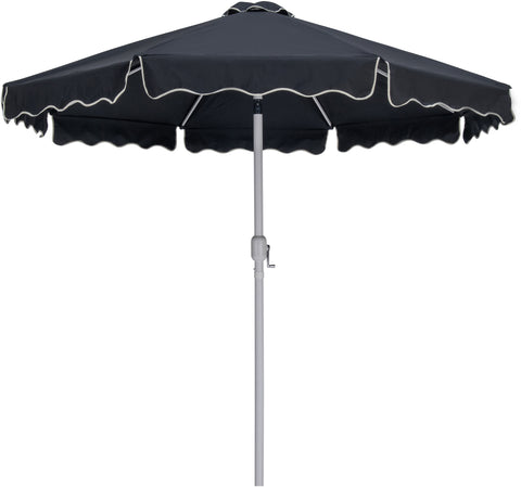 Nova Black Water Resistant Fabric And Aluminum Patio Umbrella with Base Set (Style 10)