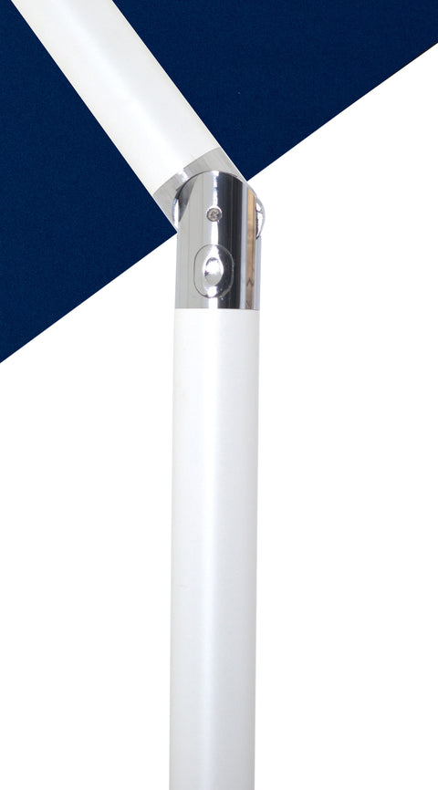 Nova Navy Water Resistant Fabric And Aluminum Patio Umbrella with Base Set (Style 7)