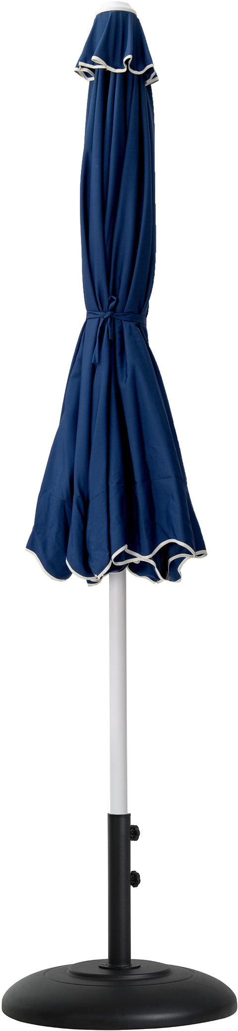 Nova Navy Water Resistant Fabric And Aluminum Patio Umbrella with Base Set (Style 10)